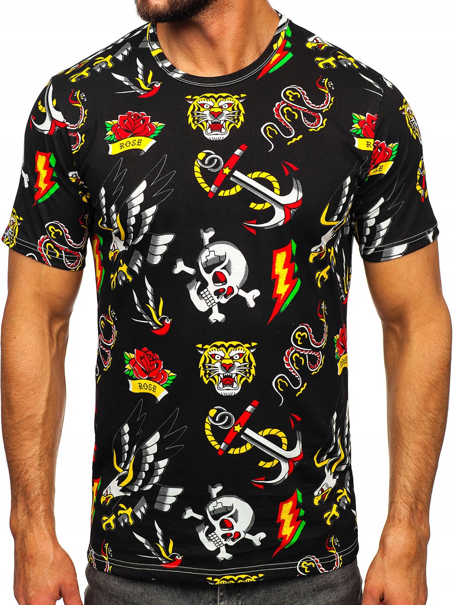 

T-shirt Koszulka Męska Czarna 14962 Rozmiar_xl
