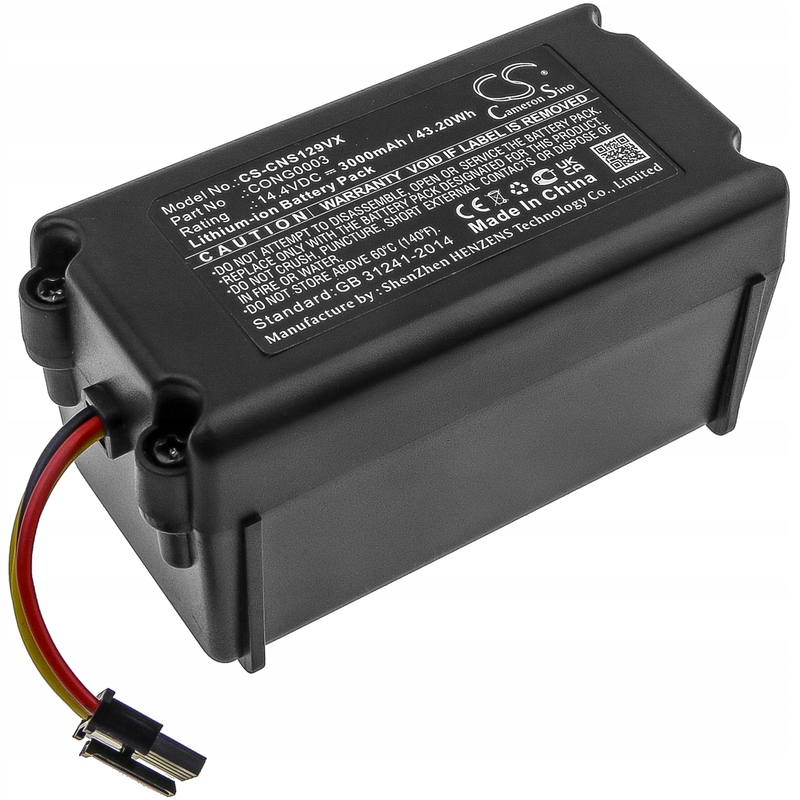 Baterie pro Symbo Xbot Laserbot, Cecotec Conga, Vileda VR302, 3000 mAh