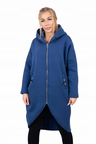 

Bluza rozpinana ocieplana dresowa kaptur oversize