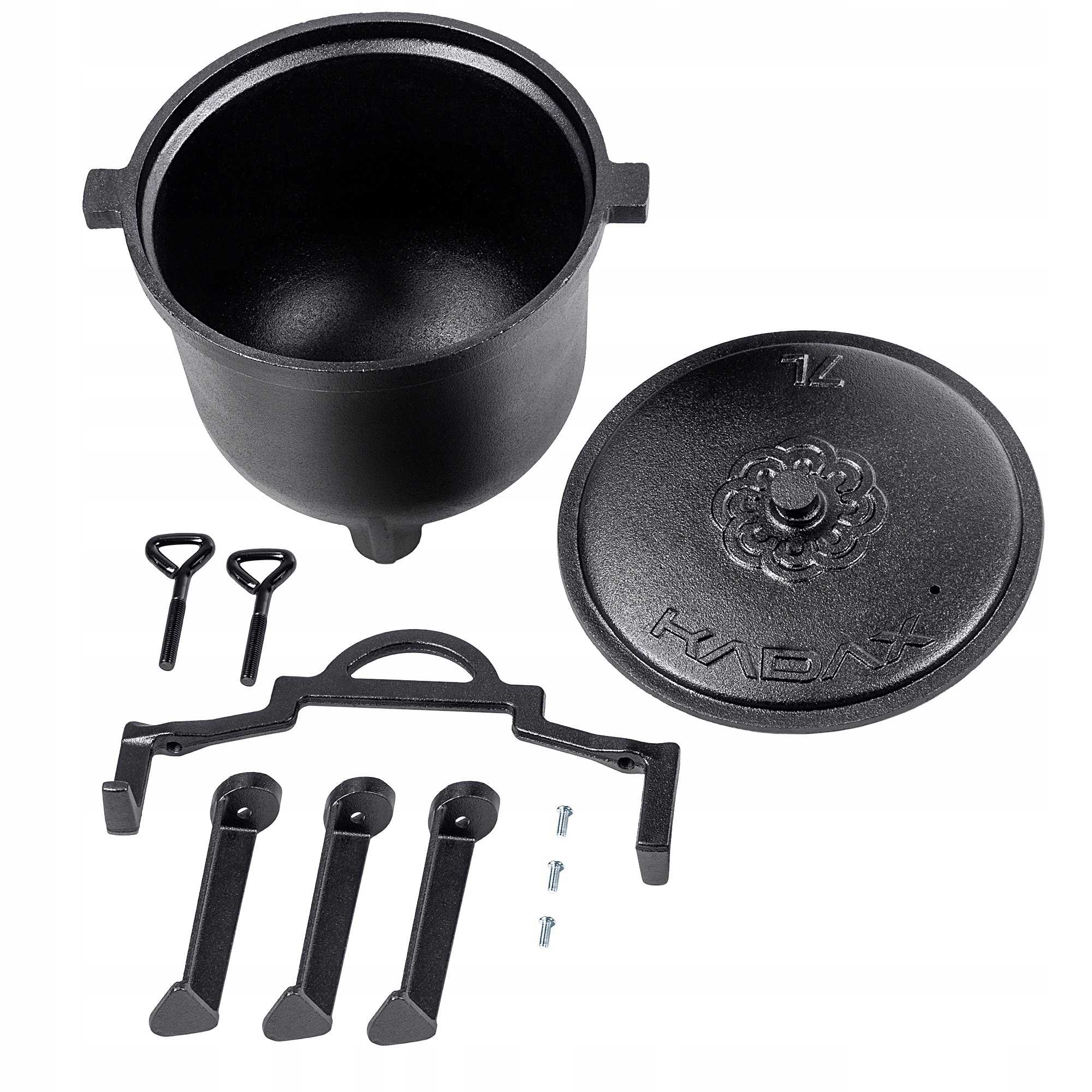 KOCIOŁEK MYŚLIWSKI ŻELIWNY 7L GARNEK NA OGNISKO GRILL DO PIECZONEK Rodzaj stojący