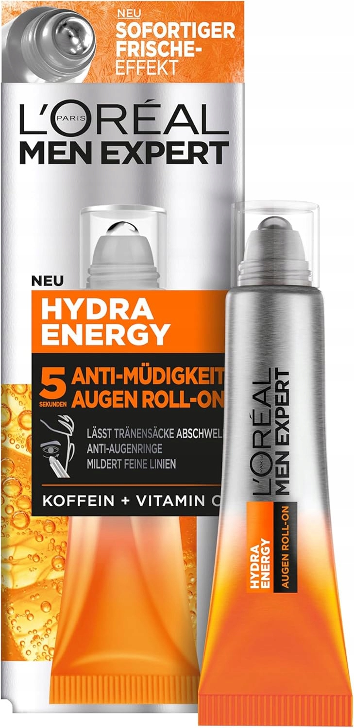 L’Oréal Paris men expert Roll-on Pod oči Kofein Vitamín C Hyaluronový 10 ml