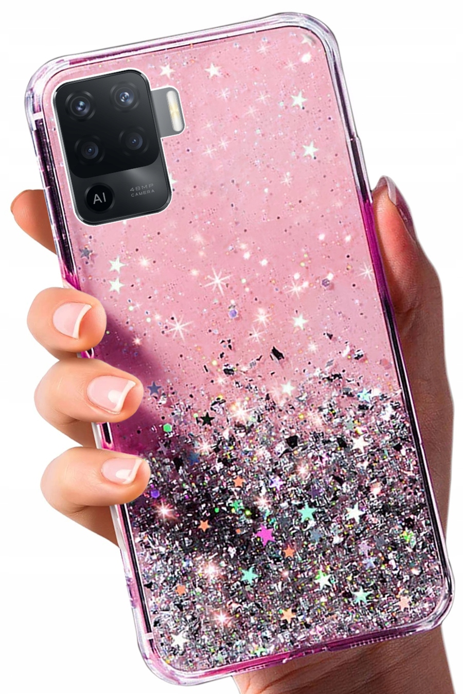 

Etui Do Oppo Reno 5 Lite Shining Brokat Case