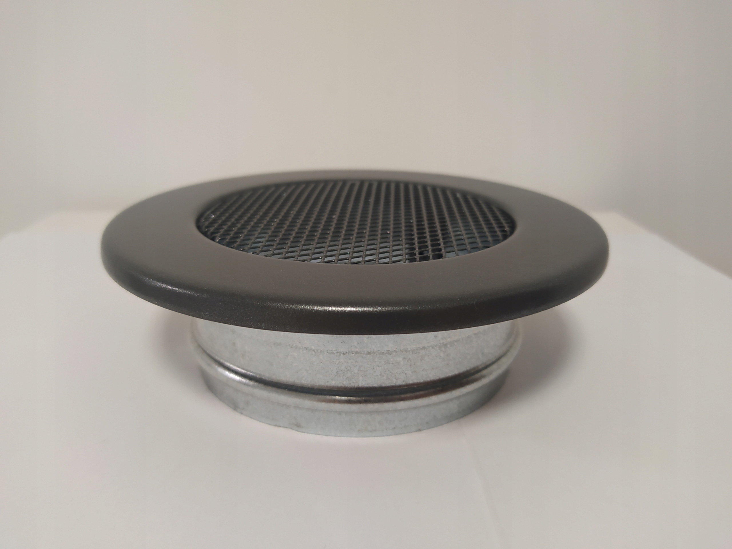 KRATKA OKRĄGŁA GRAFITOWA FI 100 KOMINKOWA SZARA metalowa z siatką kominka EAN (GTIN) 5901350053775