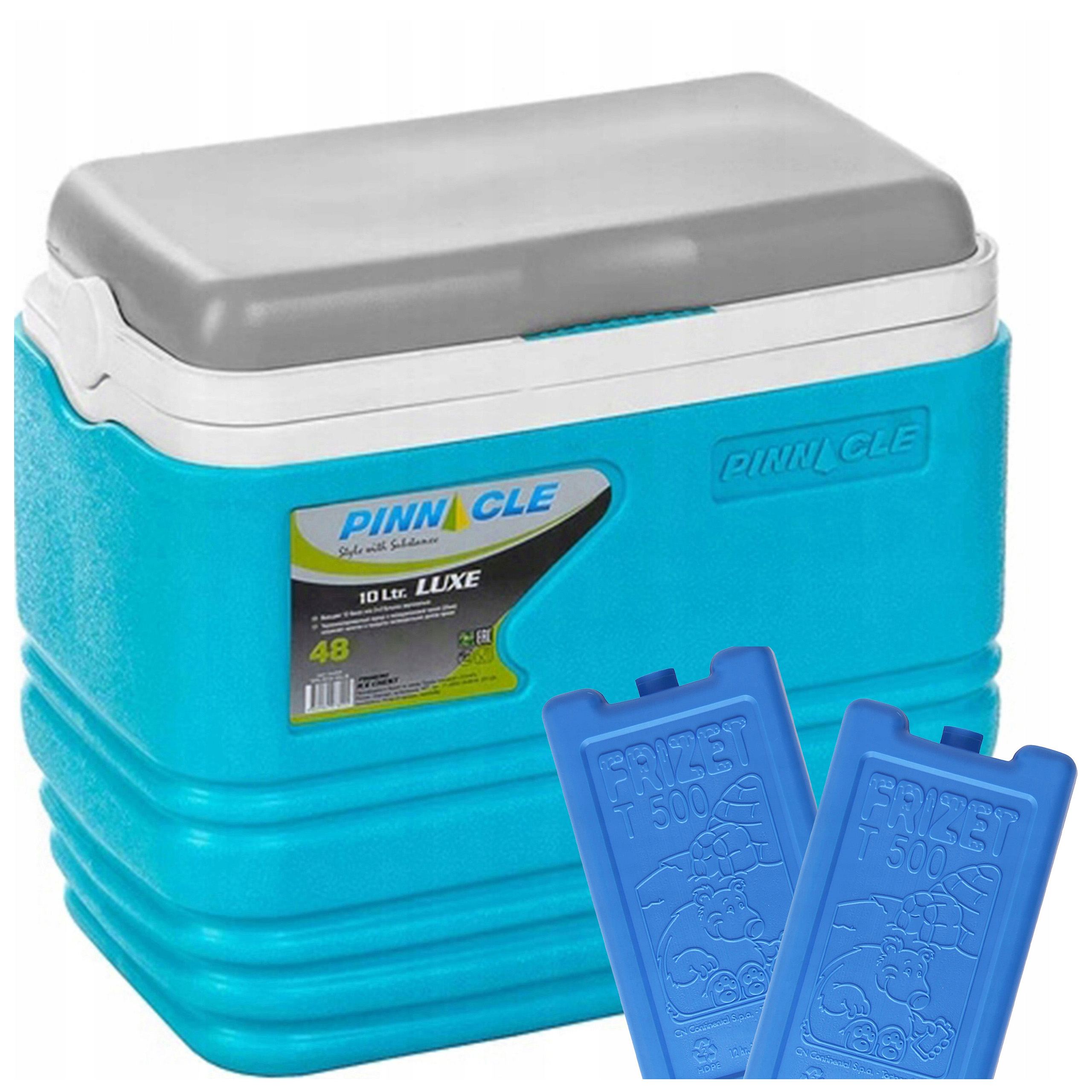 Sada turistické ledničky Pinnacle Tpx 7013 10L Tyrkysová +2 chladicí vložky