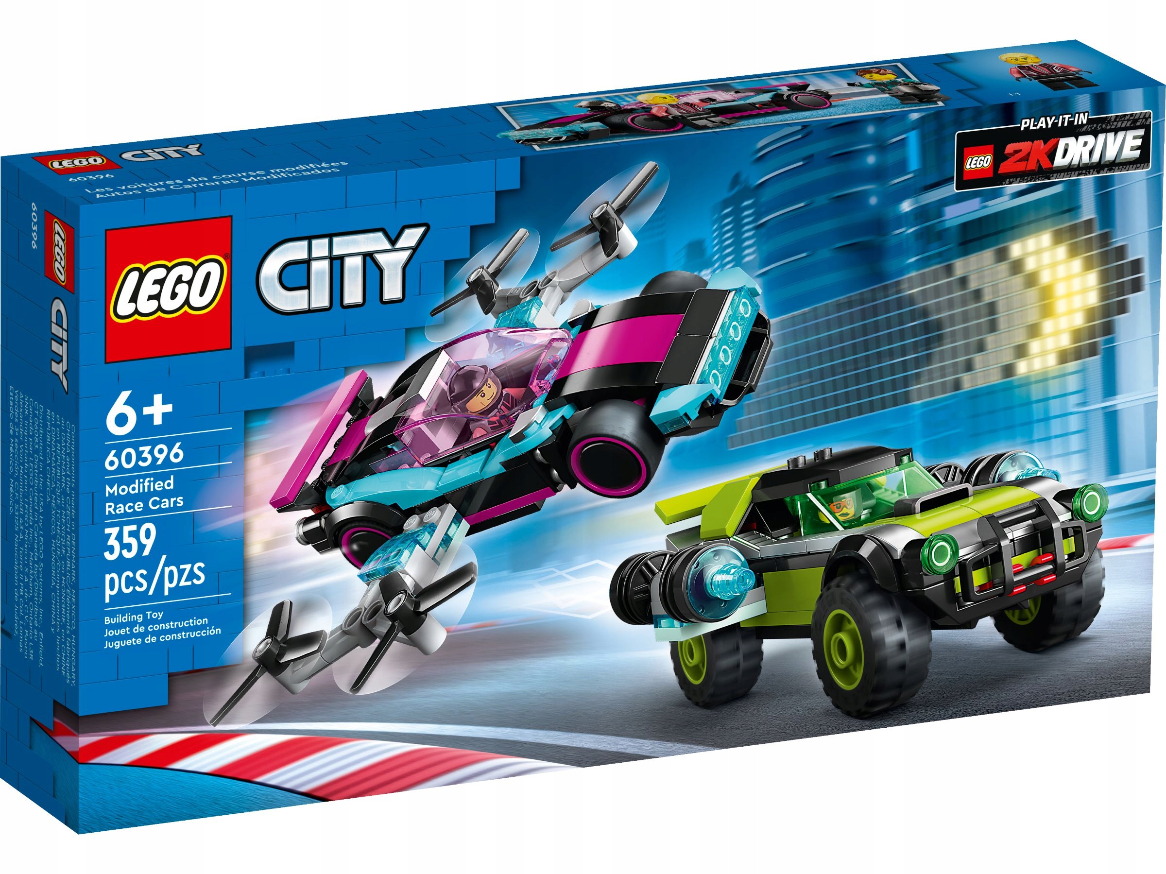 Lego 60396 City – Vylepšené auta – Originální Nové Stavebnice