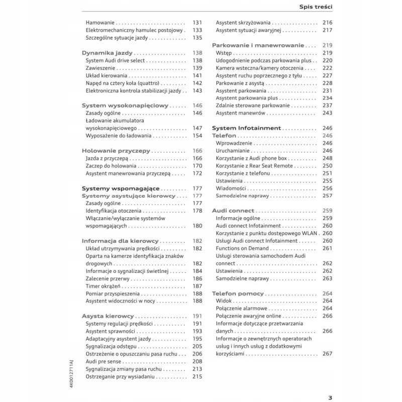 Audi A6 C8 od 2018 3 Modele+Navi Instrukcja Obsług Marka Audi