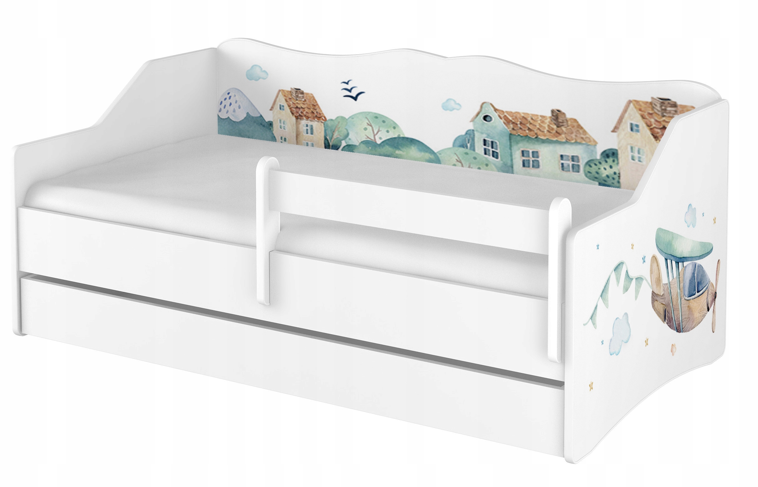 Łóżko podwójne dziecięce 160x80 piętrowe WZORY Marka Baby Boo