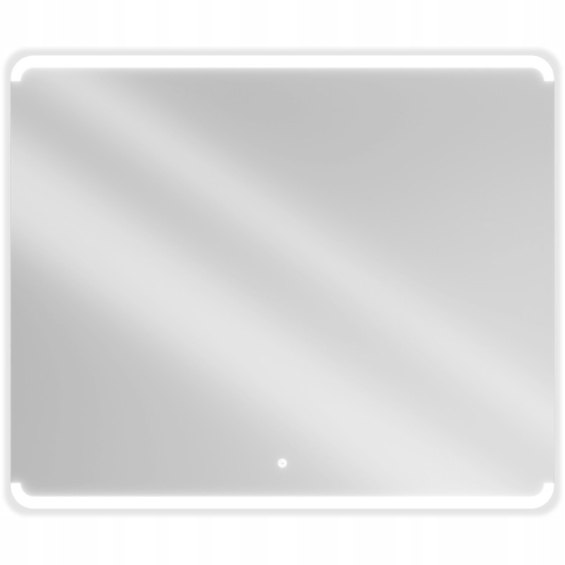 Mexen Nida podsvícené koupelnové zrcadlo 120 x 100 cm, Led 6000K, ventiláto