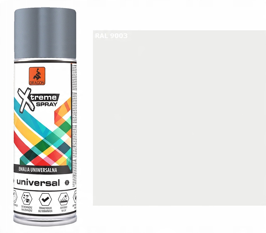 

Emalia Uniwers Spray 400 ml Biały Mat 9003