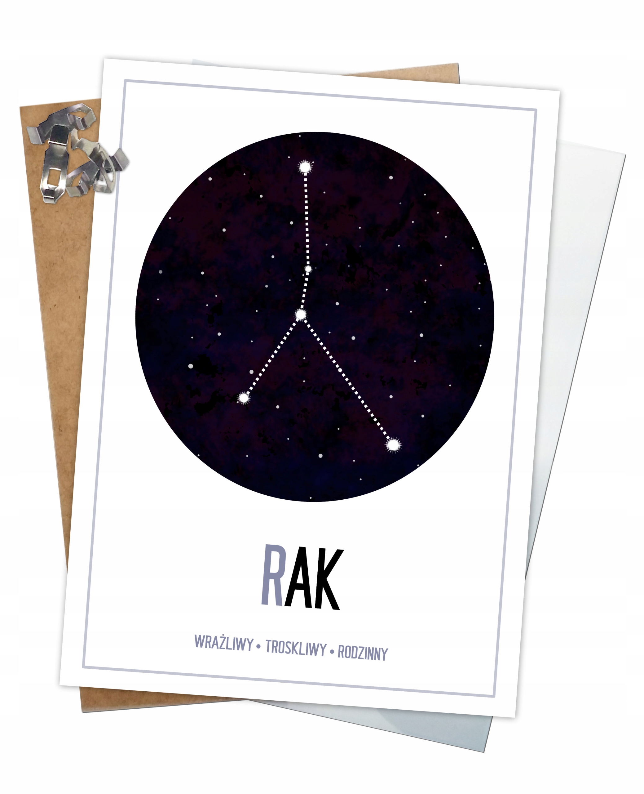 PLAKAT A4 ZNAKI ZODIAKU HOROSKOP ANTYRAMA PREZENT