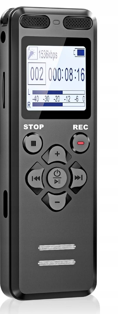 Dyktafon Cyfrowy Tonnlog 8 Gb z Redukcją Szumów, Usb-c, Nagrywanie Jednym D