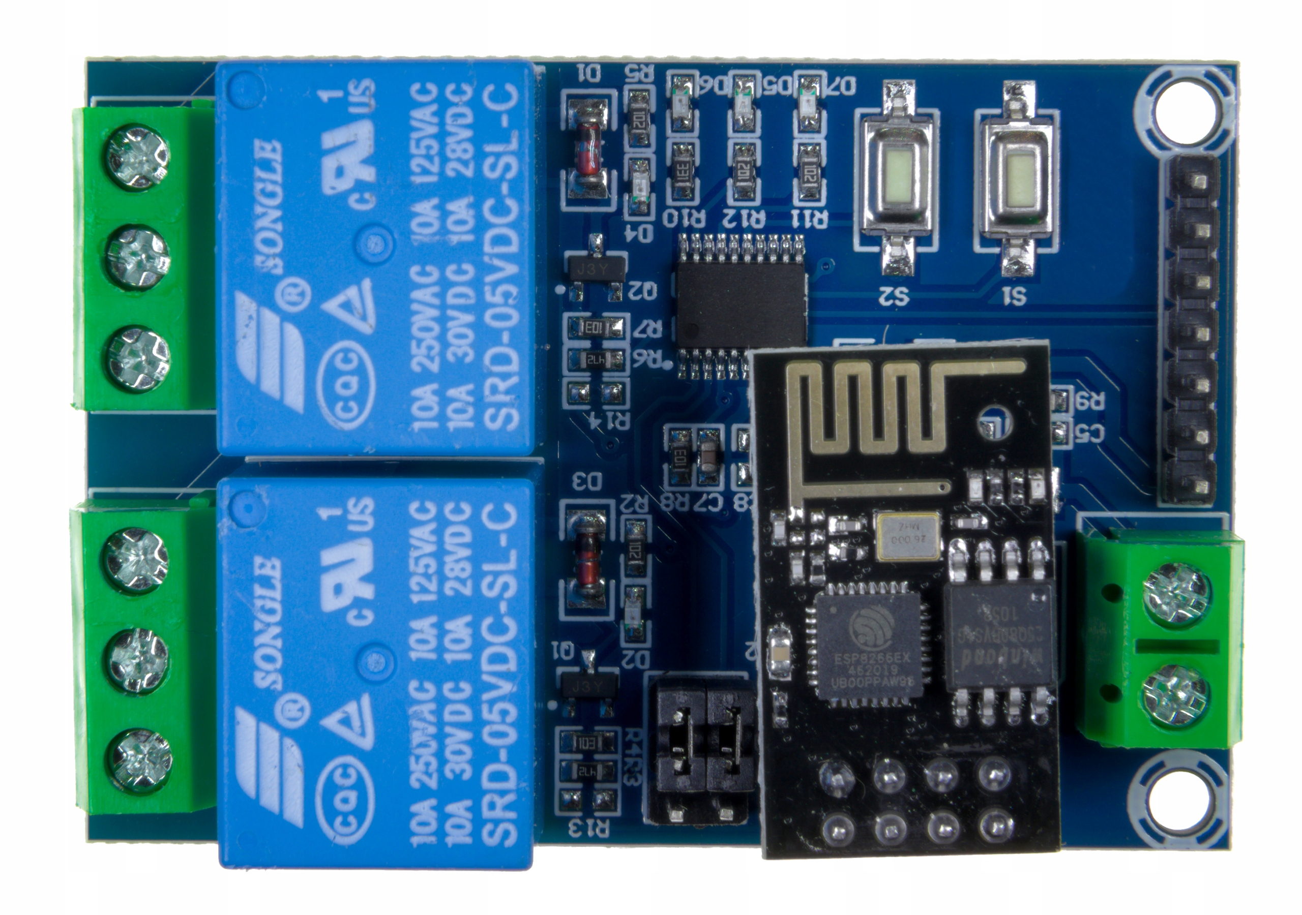 Przekaźnik IMZ Moduł 2x przekaźnika WiFi ESP-01S