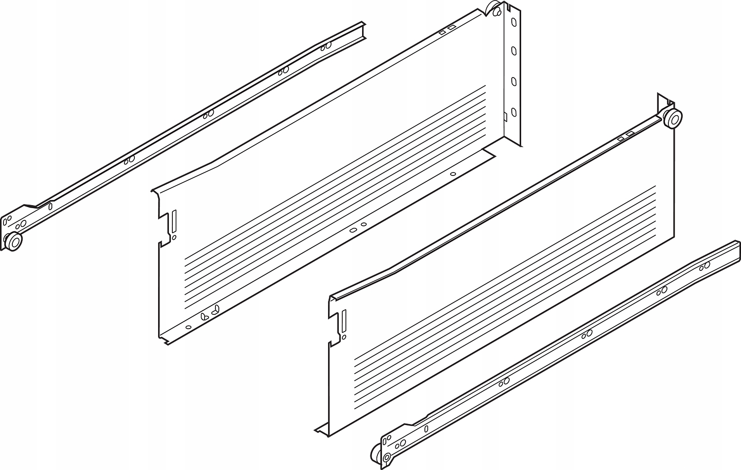 

Blum 320H4000C15 szuflada Metabox 400 H=150 szara