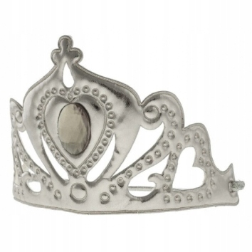 

Diadem srebrny miękki Zabawa Urodziny Party