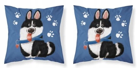 Poszewka na poduszkę 40x40 pies piesek husky granatowa dla dziecka Kod producenta PSBA-24A