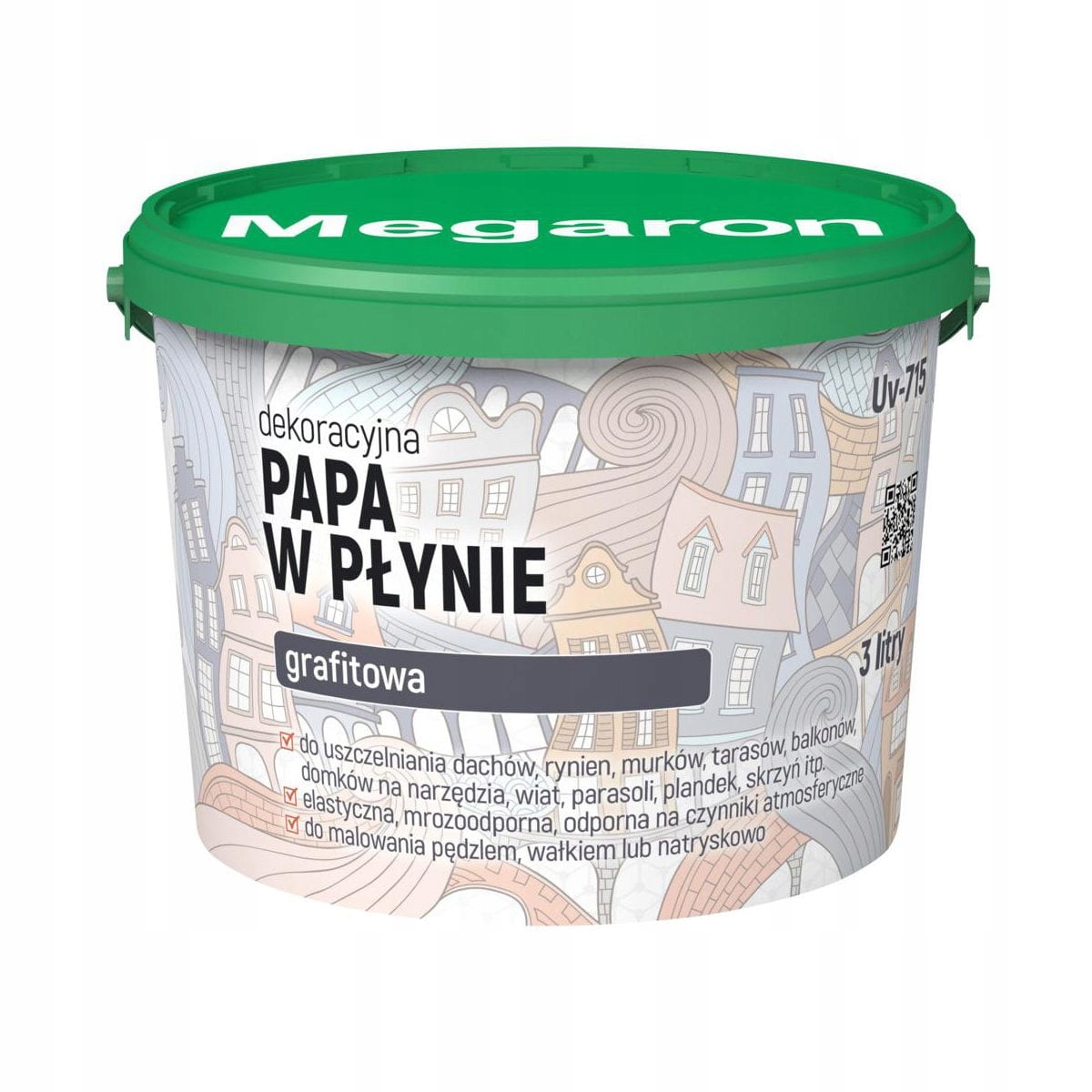 Megaron papa dekoracyjna 3L Grafit