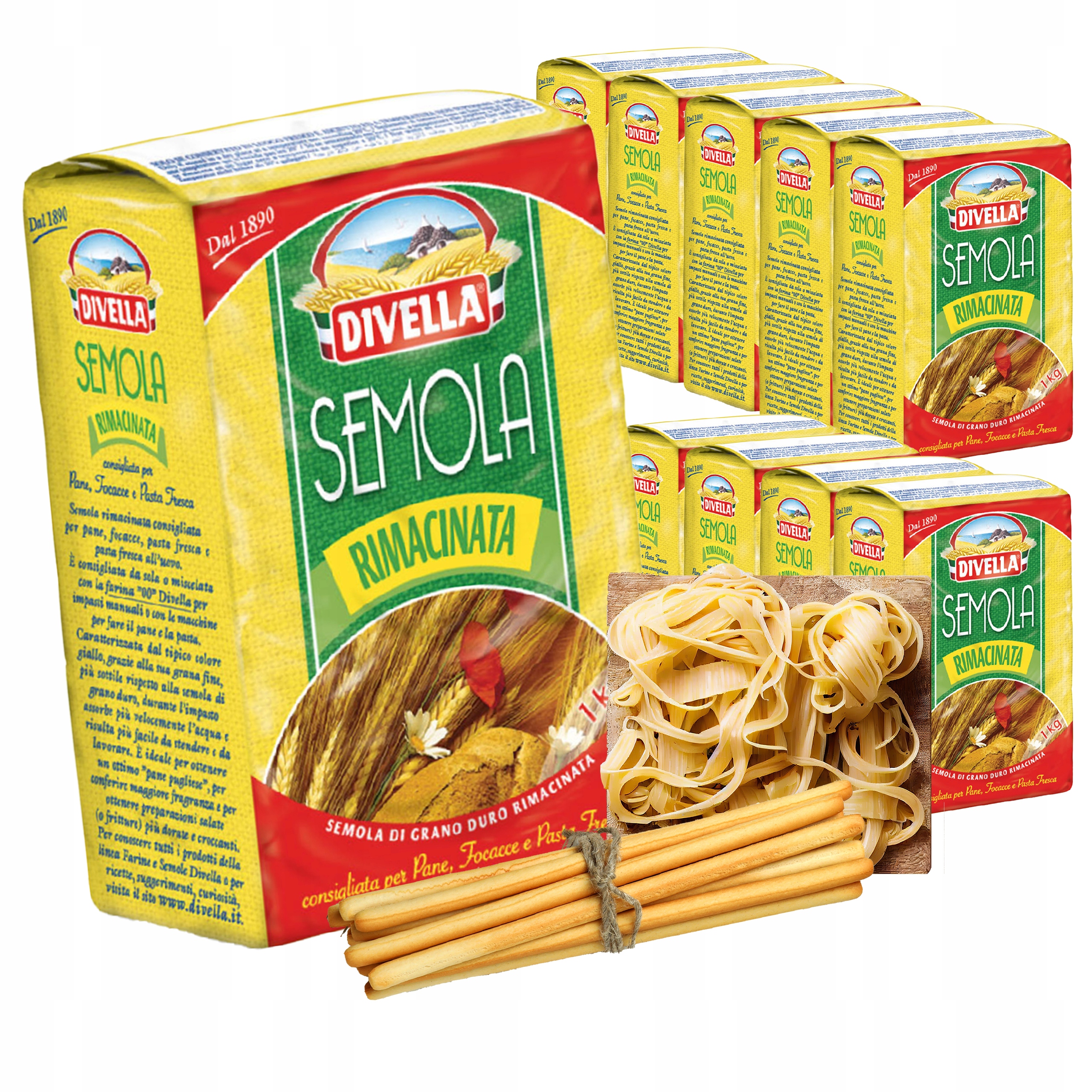 Mouka Semola Rimacinata 1kg x 10 Semolina 10kg