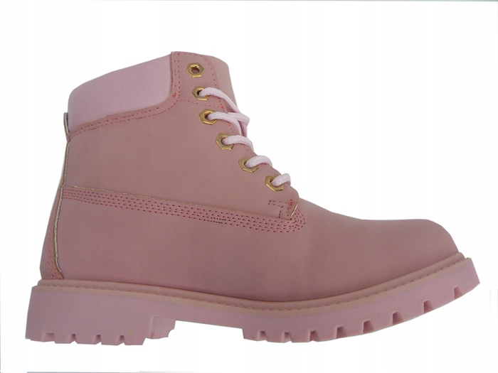 D215 TIMBERKI TRAPERY trekking ocieplane RÓŻ r40