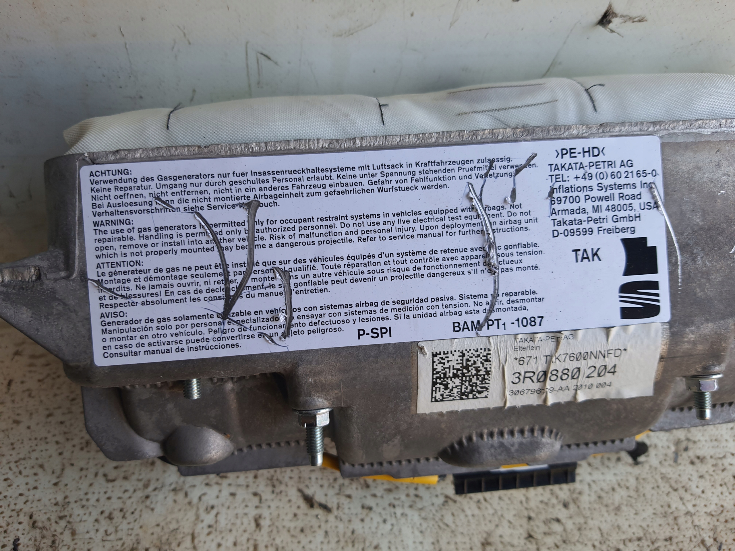 SEAT EXEO 08-13 airbag running board