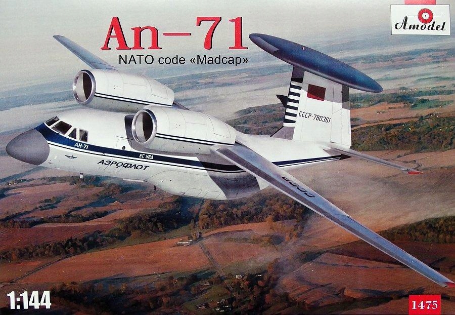 Antonov An-71 Aeroflot (nato code 'Madcap') Amodel 1475 1:144