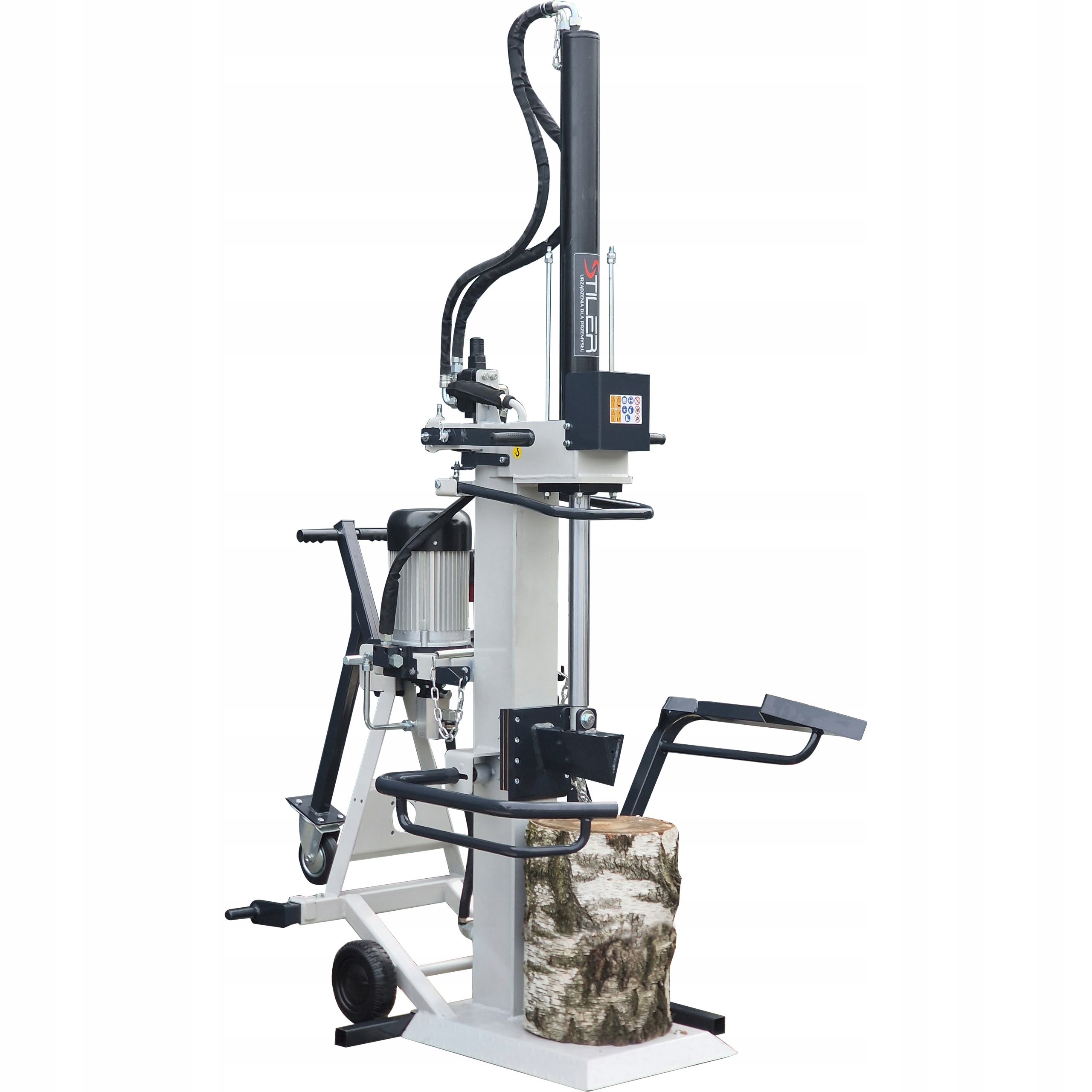 Elektrická Štípačka Na Dřevo 16 Tun 16T 5,5 kW 400 V 100 CM Podavač Kulatiny