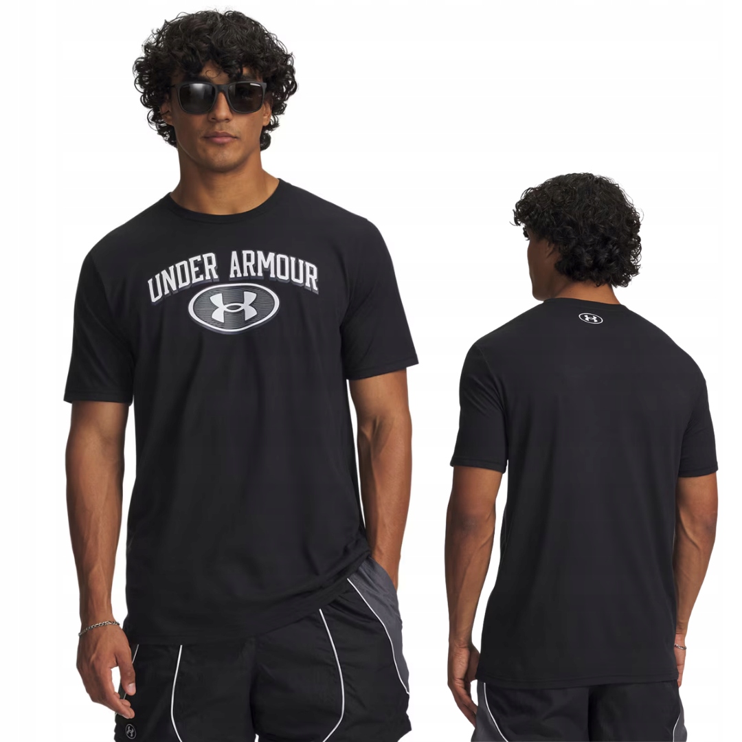 Koszulka męska Under Armour Locker Tag 6012778 Czarna r. L
