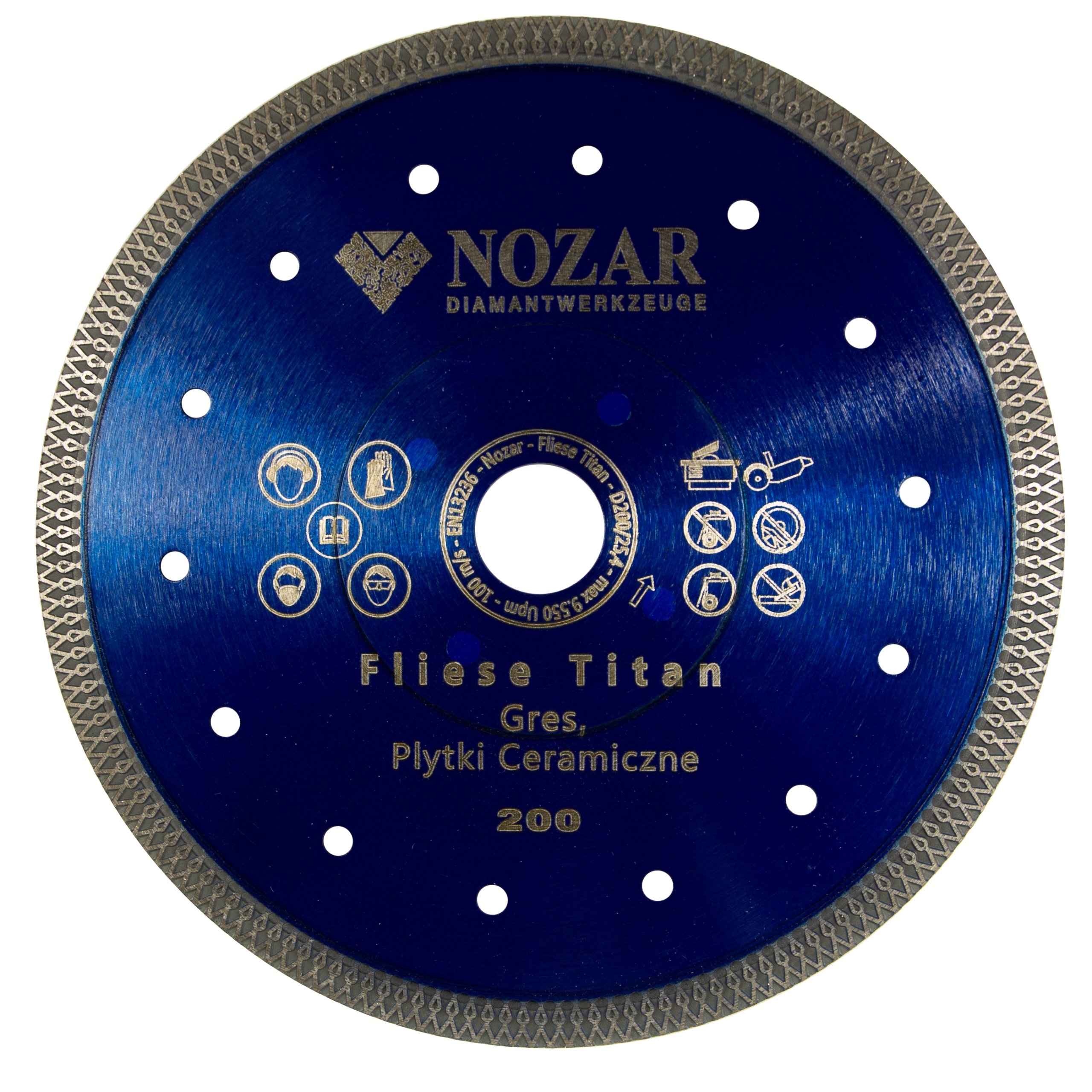 Diamantový kotouč Nozar Fliese Titan Premium 200 m