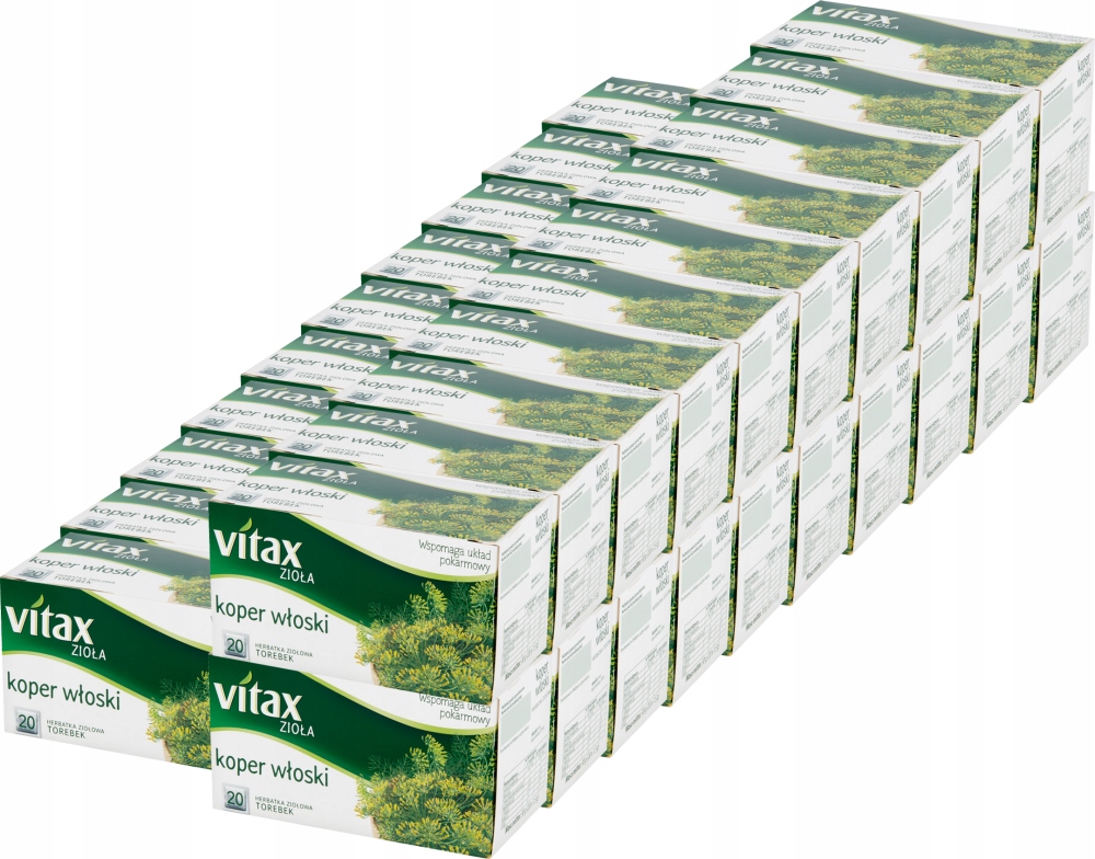 Herbata ziołowa Vitax Zioła koper włoski 20szt x30