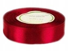 

Satynowa Wstążka tasiemka Bordowa szeroka 25mm 32m