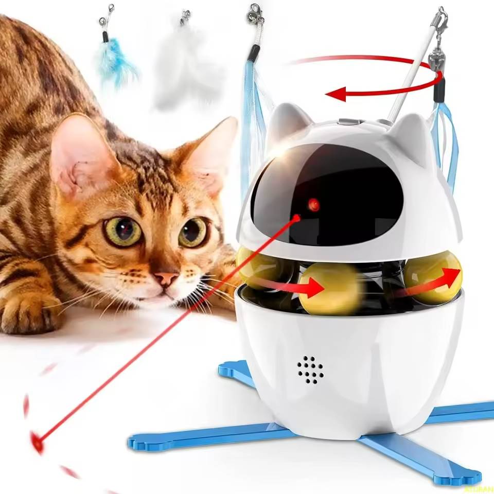 Automatický laser Pro Kočky 3 režimy Interaktivní Hračka Smart Cat Laserová