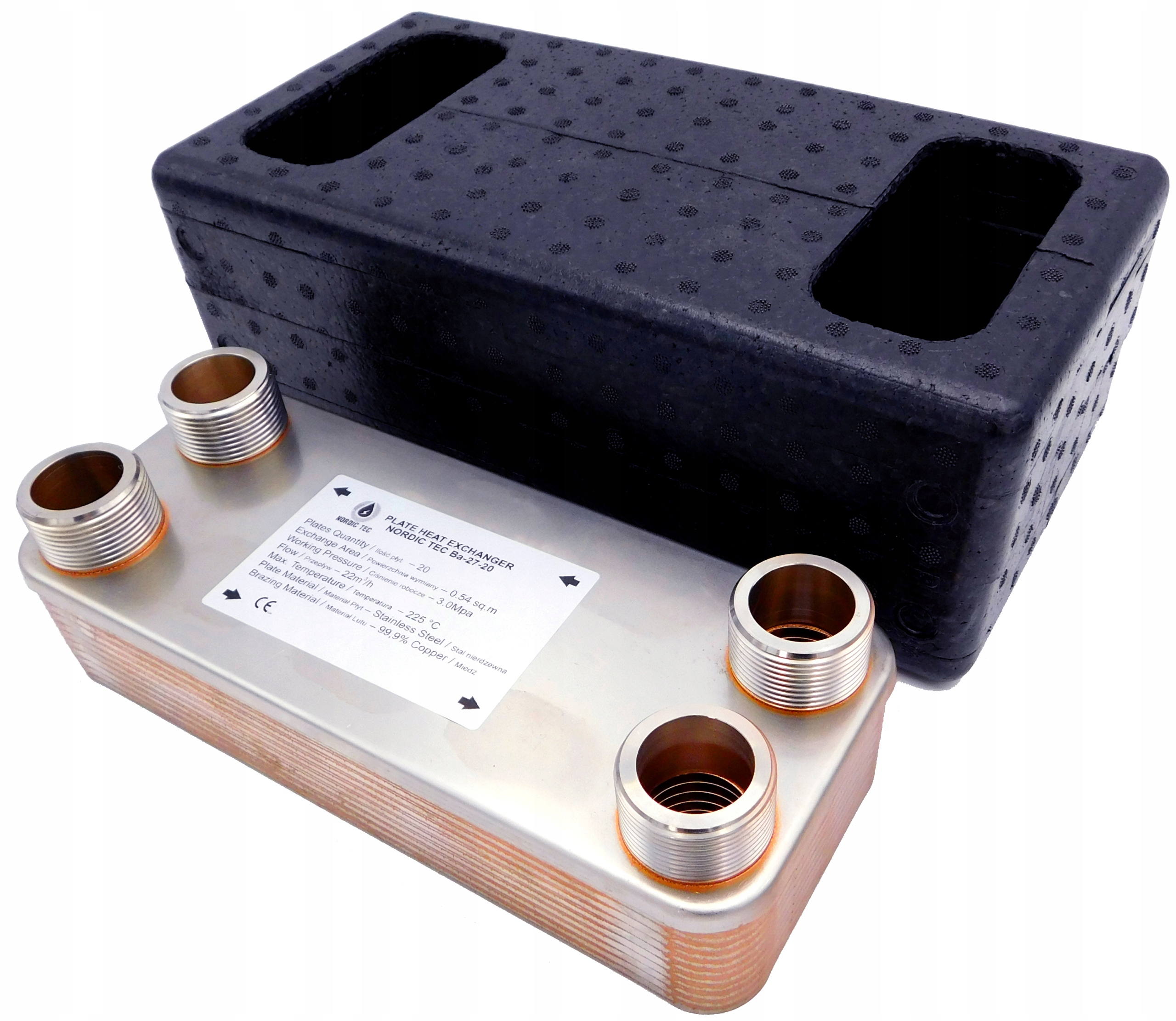 

Wymiennik Ciepła Nordic 20-płytowy 45kW 1 1/4' +iz