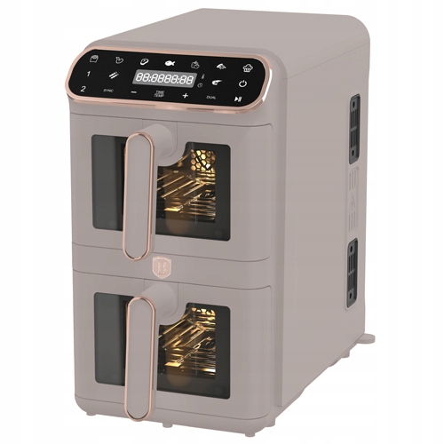 Air fryer Fritéza bez tuku double 11L BerlingerHaus Taupe BH-9804