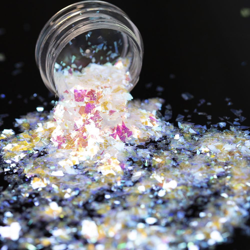 Ozdoba do paznokci Broken aurora Glass efekt Rodzaj Pyłek