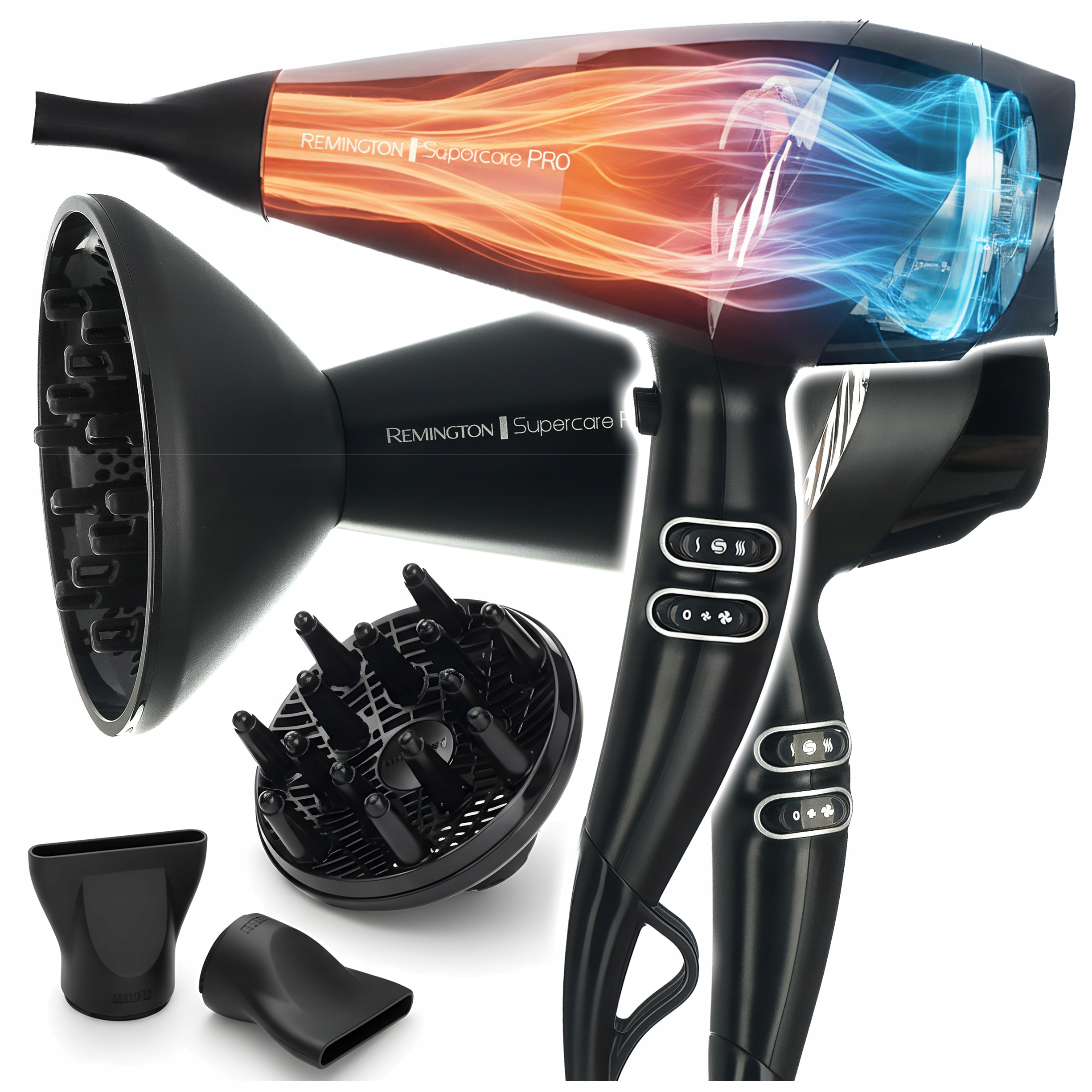 Suszarka Do Włosów Remington SuperCarePro 2200 130km/h Jonizacja+ Silnik Ac