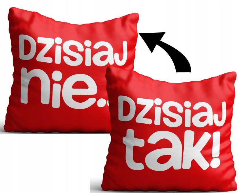 PODUSZKA WALENTYNKI WZORY NADRUK PREZENT 40cm Marka inna