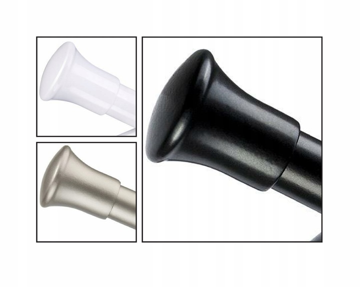 KARNISZE NOVUM METAL POJEDYNCZY CZARNY 19 / 200 CM Rodzaj karnisza pojedynczy