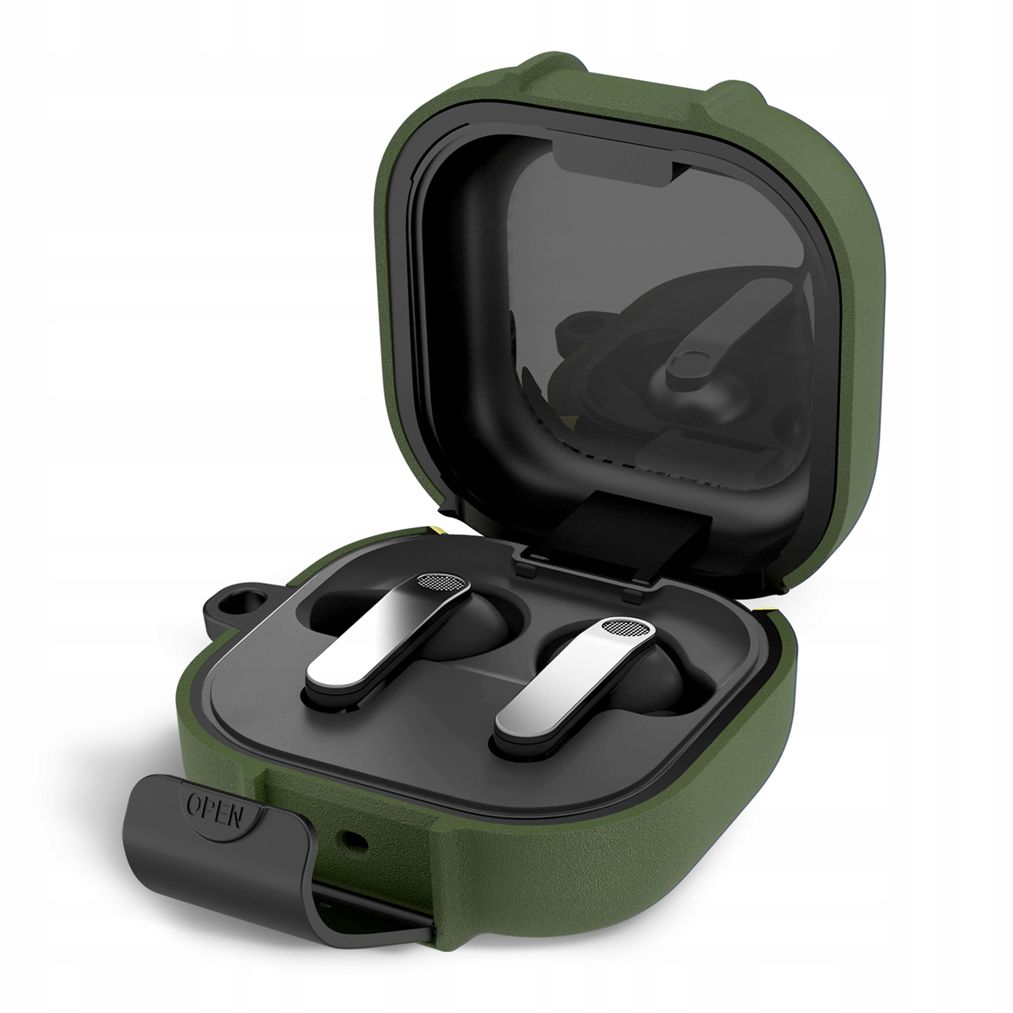Tech- Protect Slim Hook Samsung Galaxy Buds 4 4 Pro Olive Green Tech-