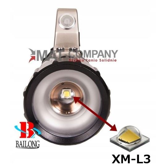BAILONG LATARKA SZPERACZ POLICYJNA CREE XM-L3-U3 Model BL-T808-L3-U3 RFX III