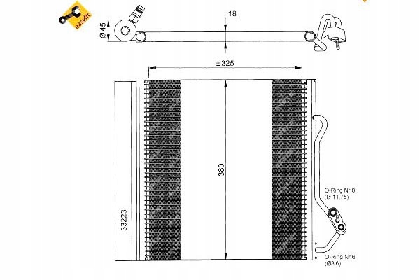 nrf 35720 конденсатор, радиатор кондиционера