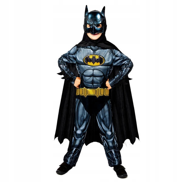 Strój, Kostium przebranie Batman Czarny 8-10 lat