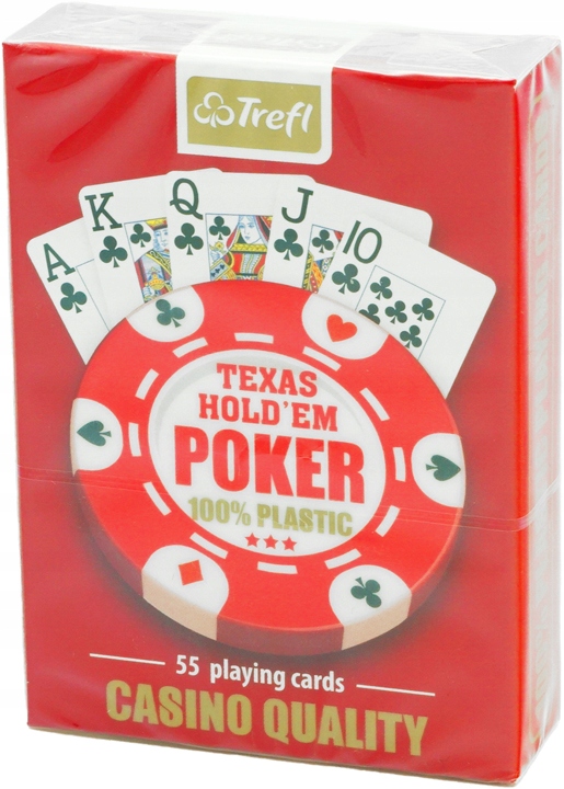 

Karty Do Gry Trefl Plastik Poker Czerwone
