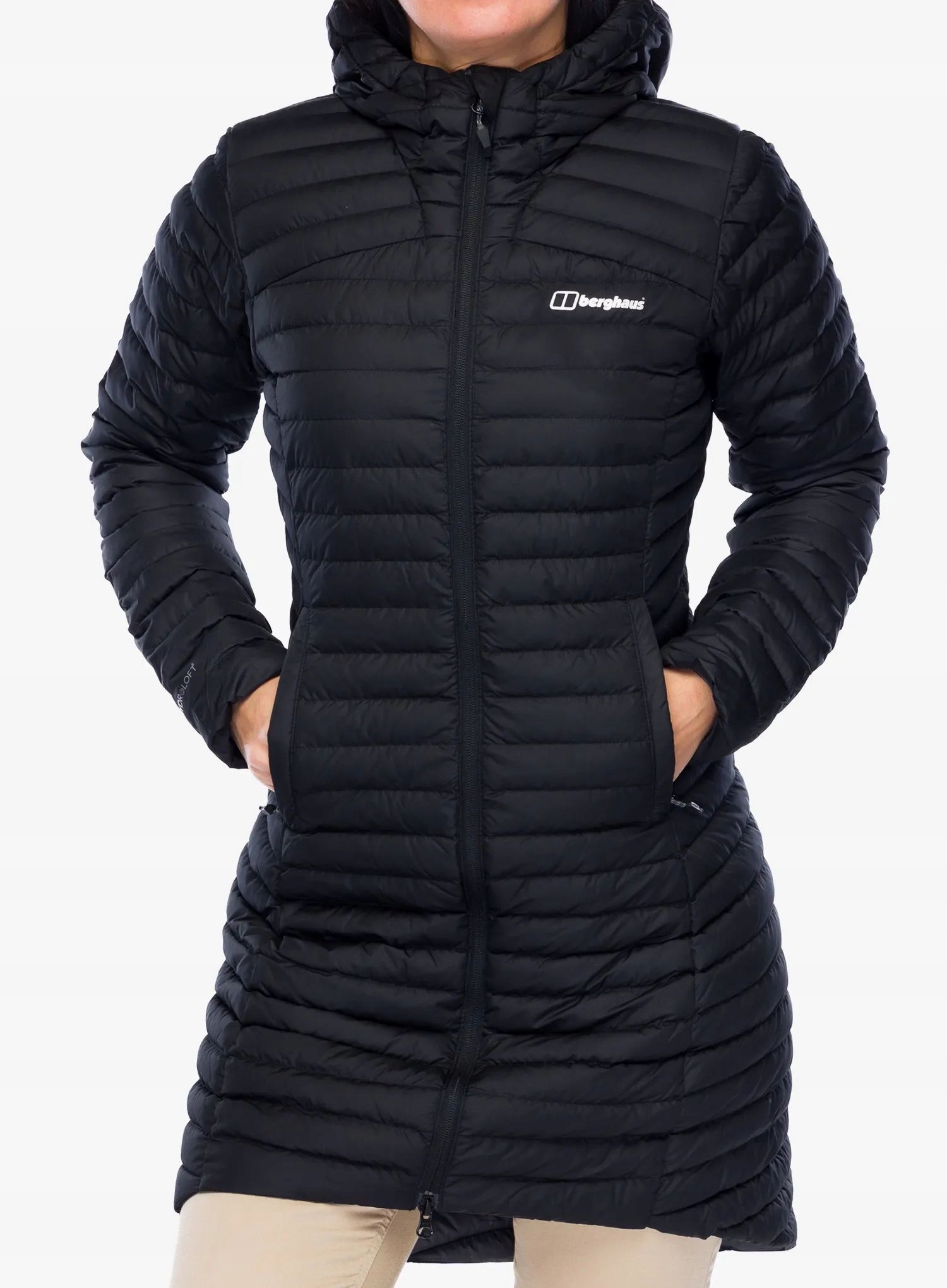 Dámská bunda Berghaus Nula Micro Long Jacket černá/černá 12 (M)