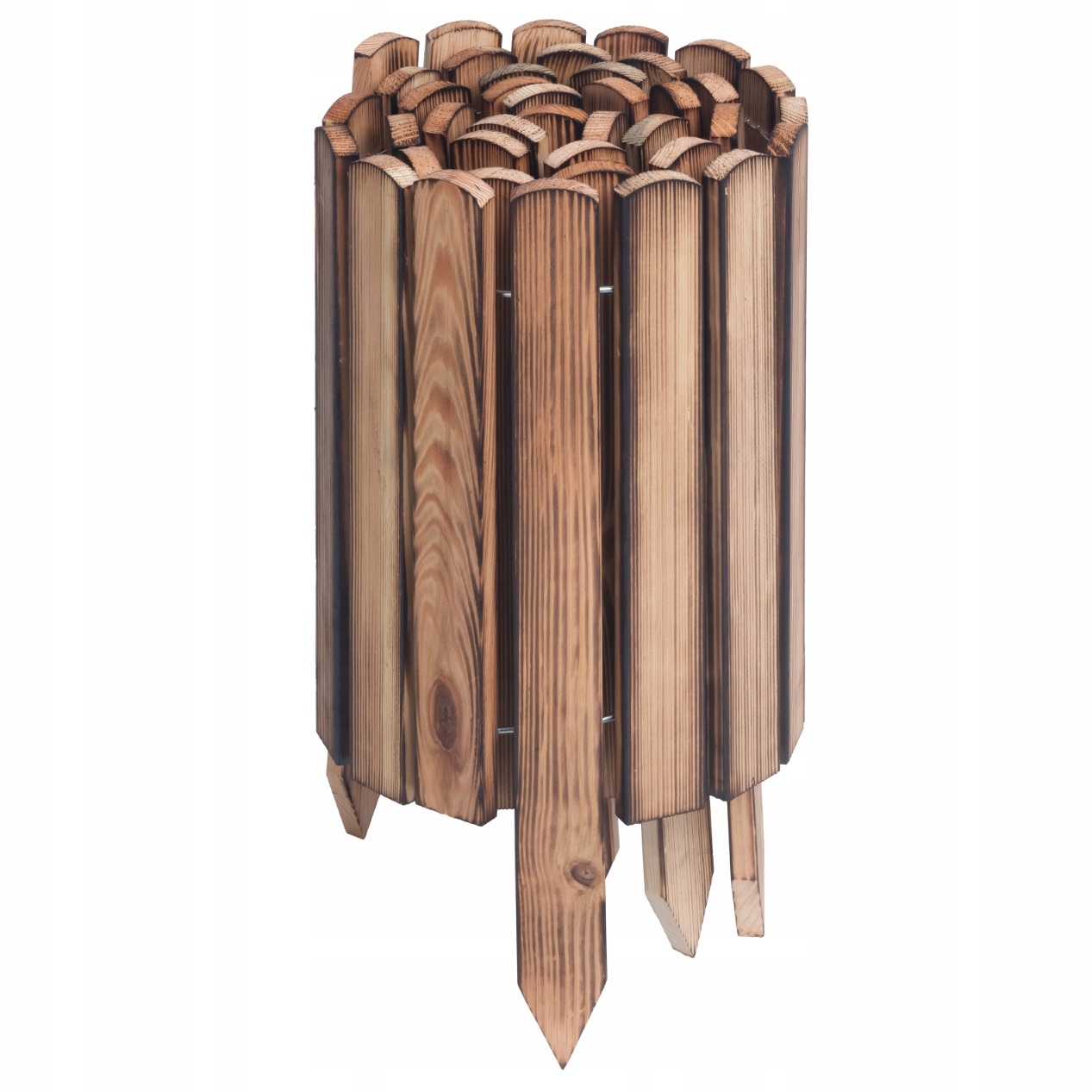 Zahradní plot Trávníkový Lem Zahradní Palisáda Dřevěná 40 x 200 cm