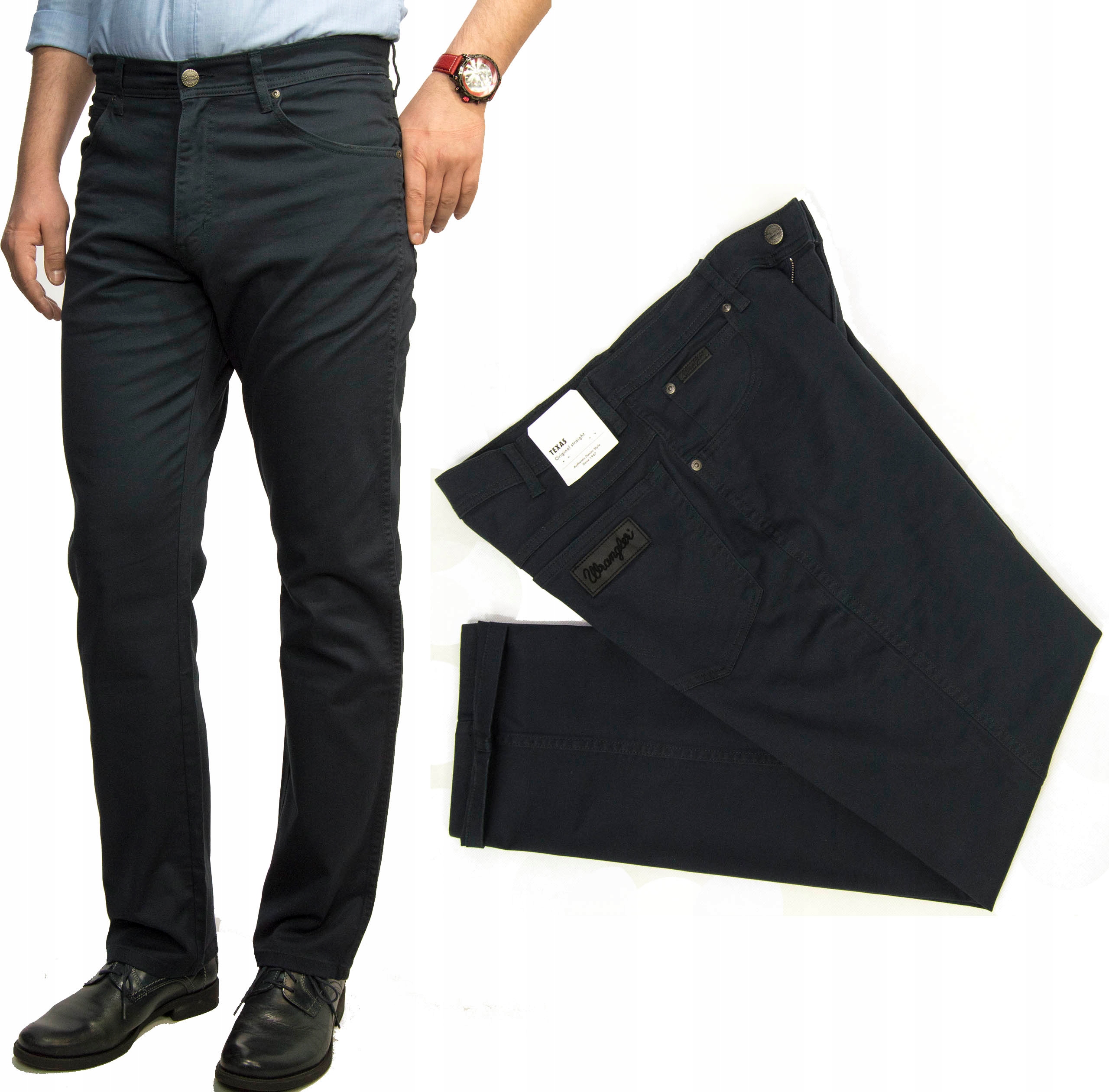 

Wrangler Texas Navy męskie spodnie jeansy W36 L30