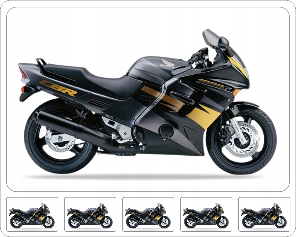 Nálepky Na Motocykel Juula Pre Honda Cbr 1000 F 1995 Čierna NH1DA