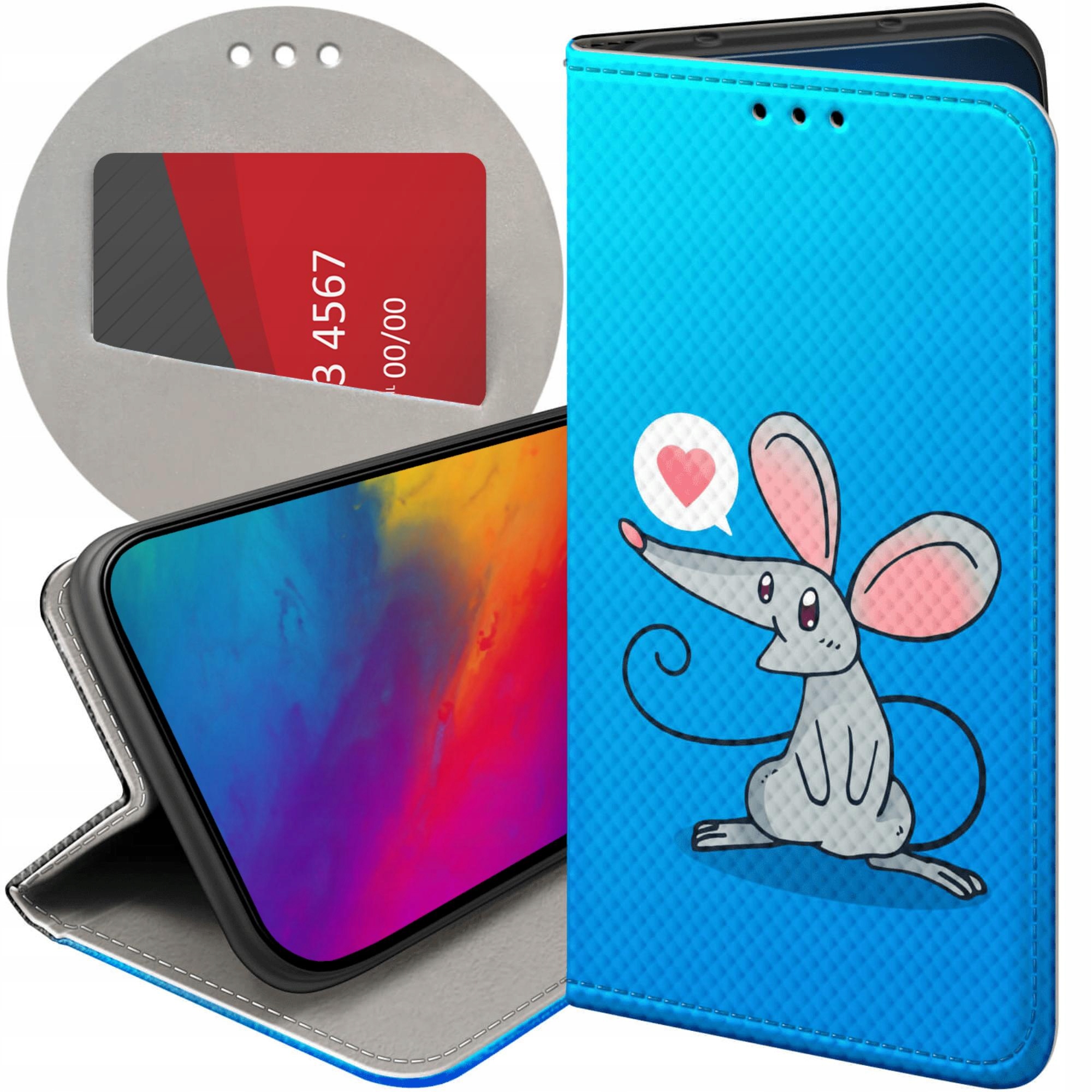 Etui Z Klapką Do Honor MAGIC7 Pro Myszka Mouse Mini Futerał Pokrowiec
