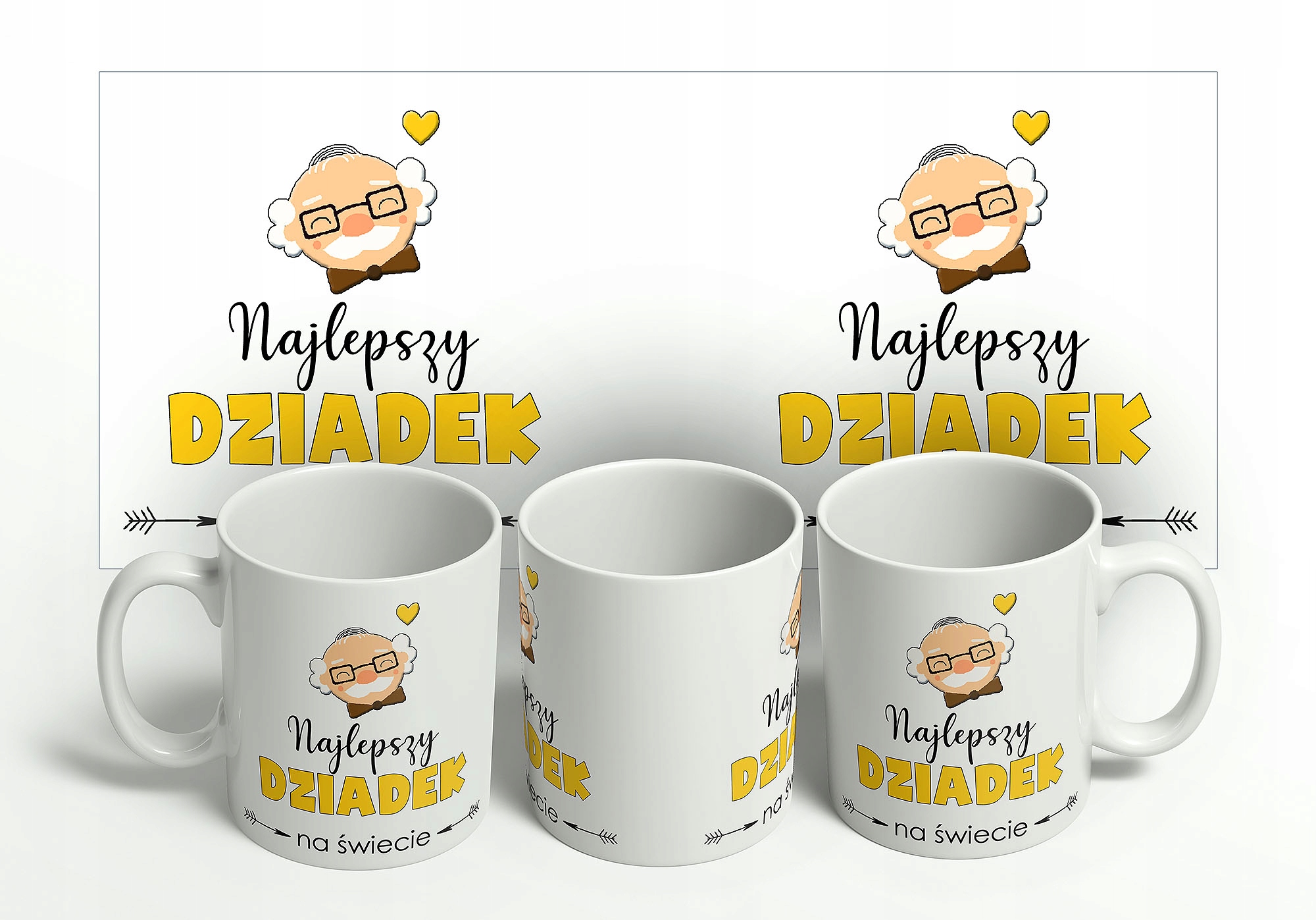 KUBEK NA DZIEŃ DZIADKA NAJLESZY DZIADEK NA ŚWIECIE PREZENT JAKOŚĆ Pojemność 330 ml