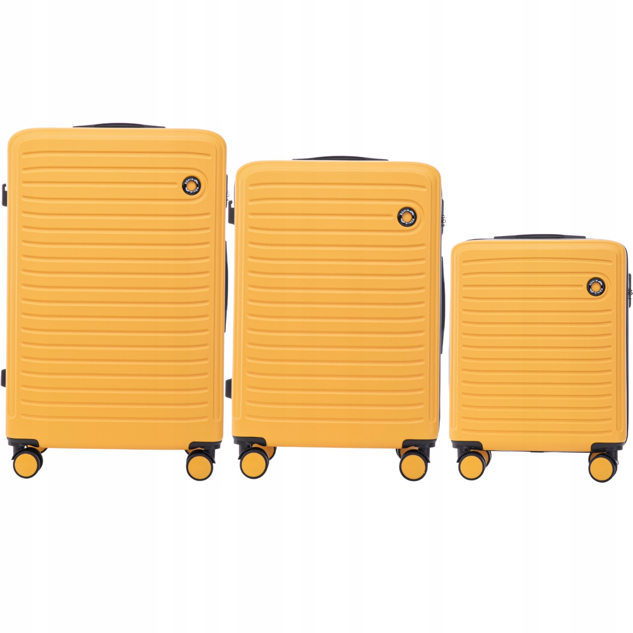 Sada 3 kufrů z Abs Robustní cestovní zavazadlo na 4 kolečkách Wings sada