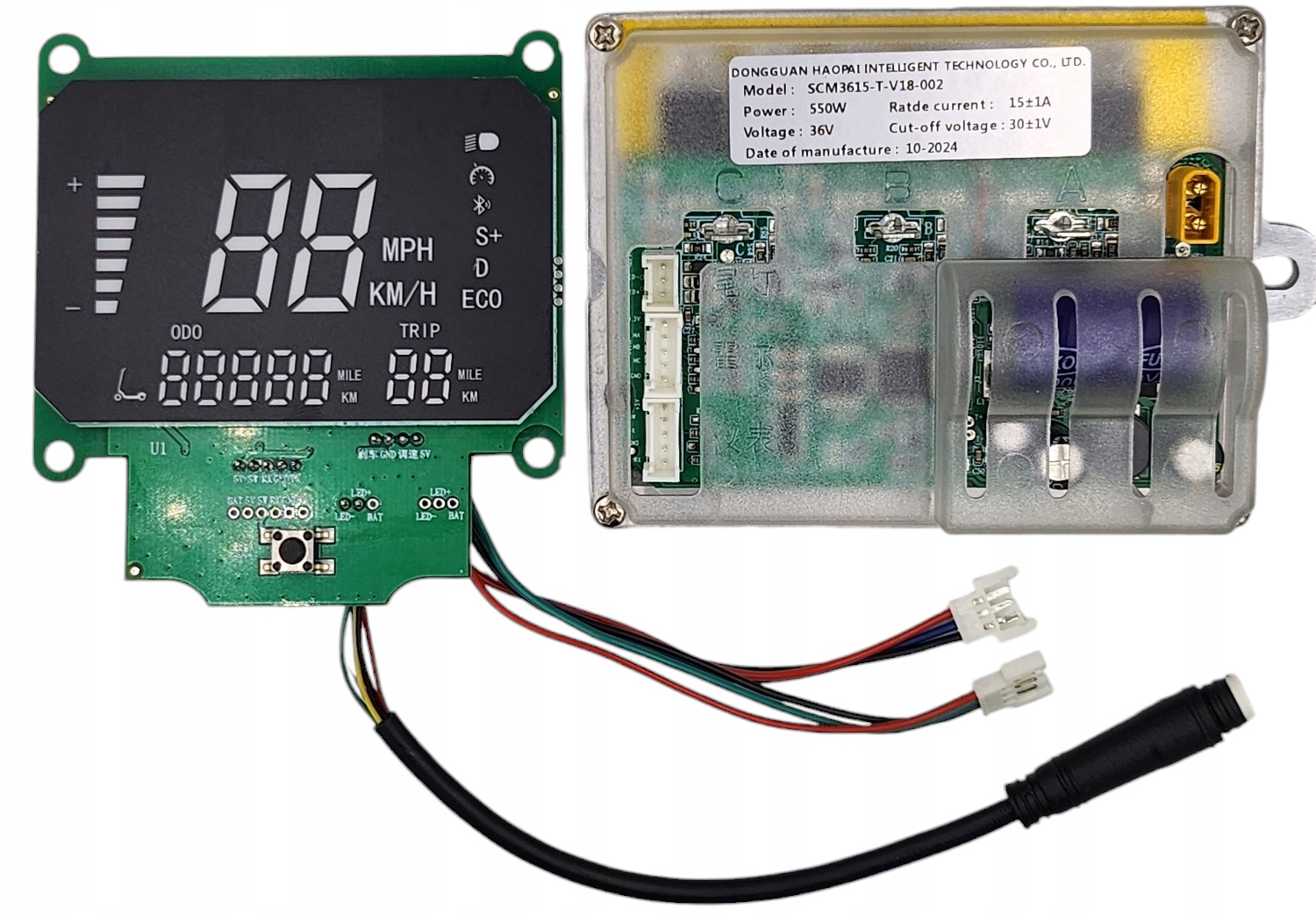 Sterownik zestaw 36V 550W do hulajnogi Jeep Redbull Aprilia ESR1