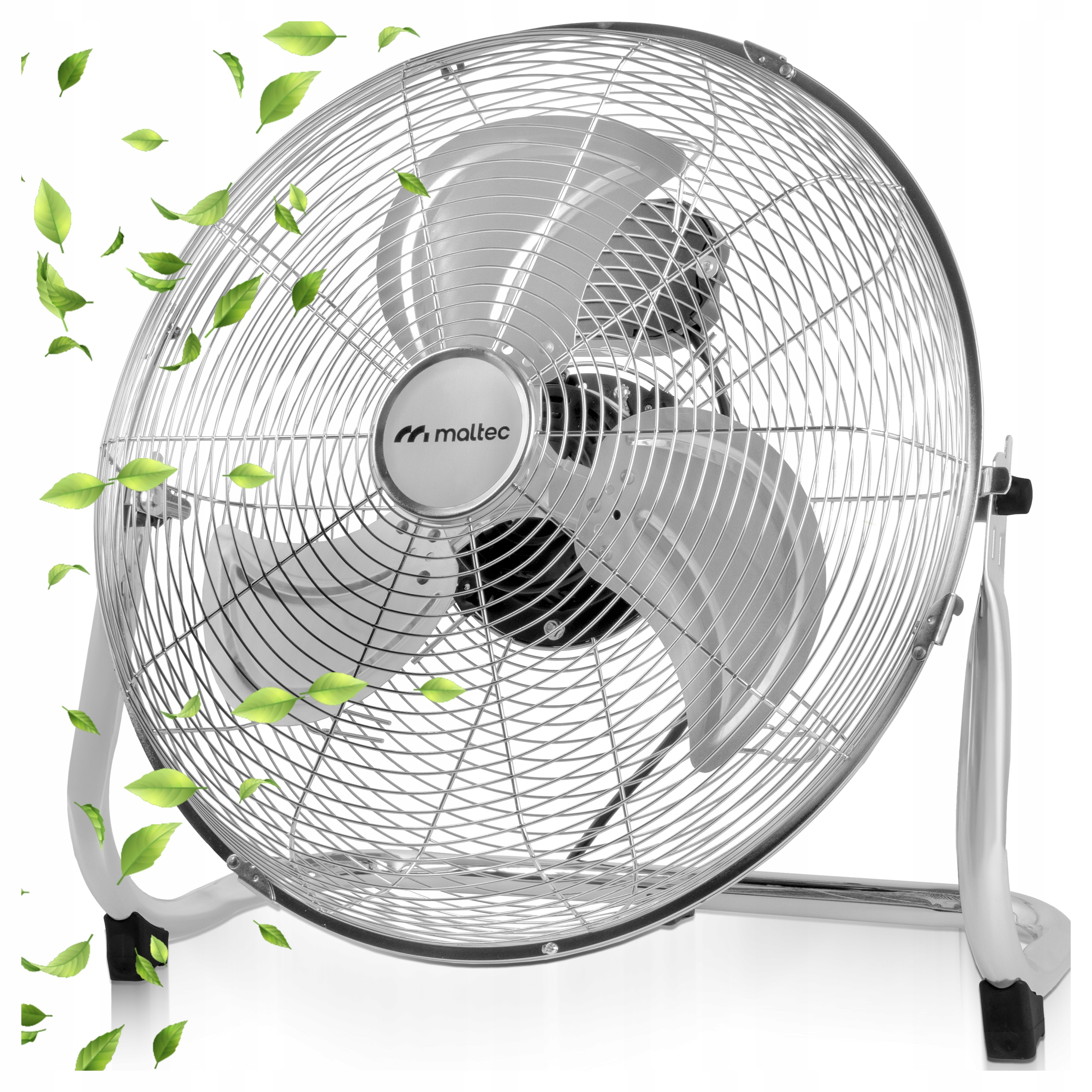 Ventilátor Cirkulátor Kovový Podlahový Větráček Silný Velký Tichý 45 CM 80 W